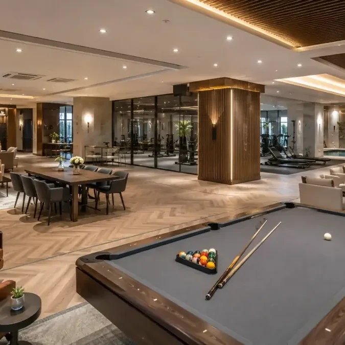 Clubhouse interior, artist impression